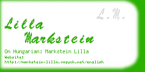 lilla markstein business card